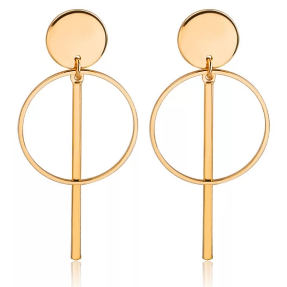 *Cole* Circle Earrings - Picture 3 of 3